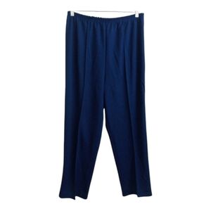 Haband Royal Blue Women’s Fit & Flatter Knit Pull On Pants Trouser -Size: 14-16